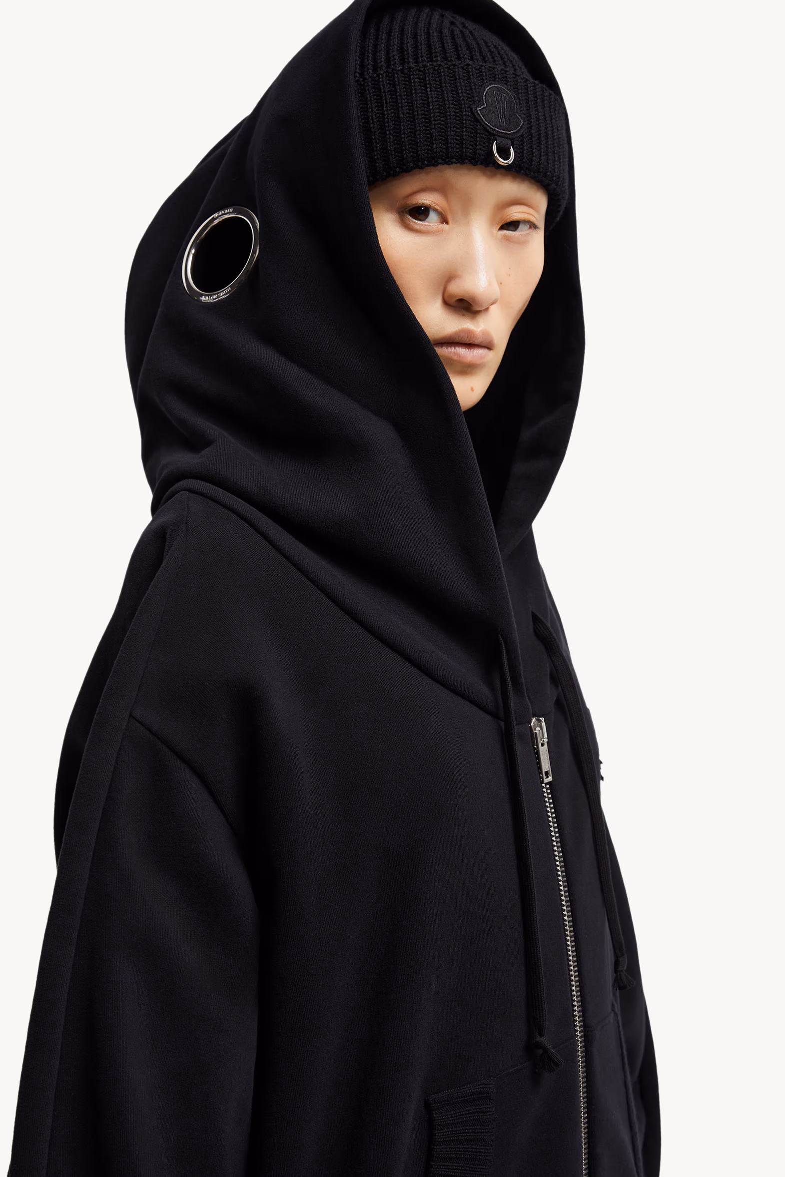 Sweat zippé à œillet Moncler x Willow Smith Femmes Noir Moncler 7